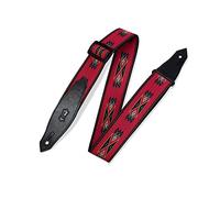 Levy's MSSN80-RED 2 inch Polypropylene Jacquard Weave Navajo Guitar Straps - Red