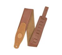 Levy's Musical Instrument 3" Cirro Series Padded Garment Leather Guitar Strap Tan & Sand, One Size