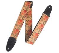 Levy's MX8-001 Natural Cork on Black Cotton Webbing w Cork Ends 2" - Wildflower