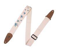 Levys Nature 2" Cotton Guitar Strap Blue Birds