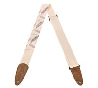 Levy's Leathers 2" Cotton Guitar Strap with Decorative Print and Suede Ends. Tri-glide adjustable to 65" (MC8U-007)