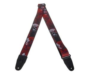 Levys Poly Print Strap 2" Skull