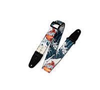 Levy's Prints Polyester 2 Inch Guitar Strap, Tattoo Coi Fish (NEW)