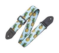 Levy's Prints Polyester w Leather Ends 2" Fruit Salad - Pineapple MP2FS-001
