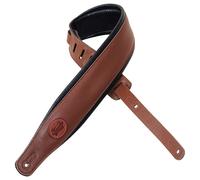 Levys Signature Legacy 3.25" Leather Guitar Strap Brown