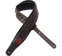 Levys Pad. Garm. Leather Strap 3"DBR
