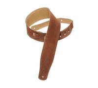 Levy's MS26-BRN 2.5-inch Suede Leather Strap Brown