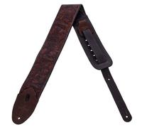 Levys M4WP Leather guitar strap Geranium Whiskey