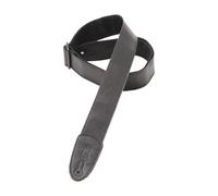 Levys Tri Glide 2" Leather & Polypropylene Guitar Strap Black