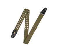 Levy's Unisex's 2" Tear Wear Cotton Guitar Strap with Brass Eyelets and Tri-Glide Adjustment Green, Standard