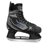 LEVYTEMP Hockey Ice Skates for Kids and Adults, Soft Boot with Pre-Sharpened Stainless Steel Blades, Reinforced Toe Cap, Light Weight Holder for Recreational Skating and Casual Hockey