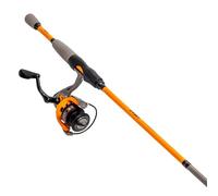Lew’s Hypersonic Spinning Reel and Fishing Rod Combo, 6-Foot Light Power Fast Action IM6 Graphite Rod, Size 200 Reel, 5.1:1 Gear Ratio, Orange/Gray