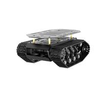 LewanSoul Robot Tracked Tank Car Chassis with Encoder DC Motor, Suspension Shock Absorption, Aluminum Alloy Body, Compatible with Jetson Nano, Raspberry Pi, Arduino, DIY Robot Car Kit