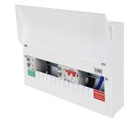 Lewden 10 + 1 Way Flexible High Integrity Dual 80A Type A RCD Metal Clad Consumer Unit - PRO-MX16RRMFLEXIA