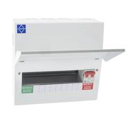 Lewden 6 + 1 Way Flexible Dual RCD Ready Metal Clad Consumer Unit - PRO-MX12XXM