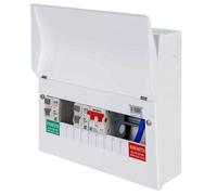 Lewden 6 + 1 Way Flexible High Integrity Dual 80A Type A RCD Metal Clad Consumer Unit - PRO-MX12RRMFLEXIA