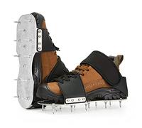 Leweio Epoxy Floor Spiked Shoes -Metal Plate Gunite Spiked Screeding Shoes with 3/4” Short Spikes Perfect for Epoxy Resin