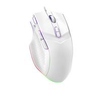 LEWENTECH Gaming Mouse 7200 DPI Wired Mouse 8 Button Computer Mouse with Fire Button Compatible with Windows XP/Vista/Win 7/Win 8/Win 10/Mac OS(White)