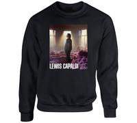 Lewis Brit Pop Capaldi Inspired Graphic Jumper | Swear To God I’ll Survive Lyric Print | Music Fan Gift Tee for Men and Women SweatShirt (Black, 5 Years)