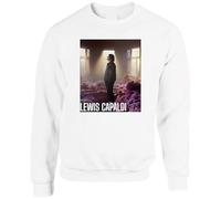 Lewis Brit Pop Capaldi Inspired Graphic Jumper | Swear To God I’ll Survive Lyric Print | Music Fan Gift Tee for Men and Women SweatShirt(L, White)