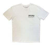 Lewis Capaldi Men's UK Tour ´25 Flowers Back Print T-Shirt in White | Size: Small Lewis Capaldi White S