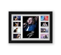 Lewis Capaldi Poster Print - Limited Edition Autograph Fan Gift - Collectible Memorabilia Merchandise (Framed A3 (30x40cm))