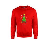 Lewis Capaltree Christmas Jumper - Funny Novelty XMAS Sweatshirt Capaldi Present (XL, Red)