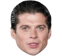 Lewis Cope (Dark Hair) Celebrity Mask, Flat Card Face, Fancy Dress Mask