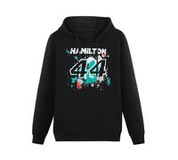 Lewis Hamilton #44 Sports Men Cotton Hoodie Women Hoodie Hip Hop Streetwear Urban Sweater Unisex Casual Black