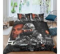 Lewis Hamilton Duvet Cover Set, 3D Printed F1 Racing Bedding Quilt Cover Set, Soft Microfiber Easy Care Bedding Set, Suitable For Teenagers Or Adults Comforter Cover Set King(220x240cm)