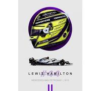 Lewis Hamilton Helmet F1 Racing Driver Wall Art Print, Mercedes AMG Petronas W13 Formula 1 Racing Team, A4 Picture Print, Grand Prix, Drivers Championship (Print Only 29.7 x 21 cms)