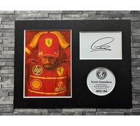 Lewis Hamilton Limited Edition Signed Autograph Display - F1 - Ferrari - Mounted and Ready to be Framed - V2