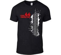 Lewis Hamilton Men Tshirt Racing 44 Tee Black