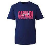 Lewis Inspired T-Shirt, Swear to God I Will Capaldi Survive Music Fan Graphic Tee Shirt, Unisex Merch Concert Casual Top (Navy, 9 Years)