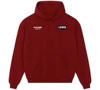 Lewis Logo Men's Hoodie - Red / XL