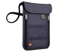 Lewis N. Clark RFID Neck Stash, Navy, One Size, RFID Blocking Stash Neck Wallet, Travel Pouch + Passport Holder for Women & Men