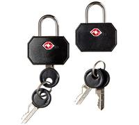 Lewis N. Clark TSA Mini Padlock 2 Pack, Black