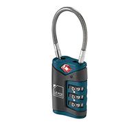 Lewis N Clarks Travel Sentry Cable Lock Gepäckschloss, Blau