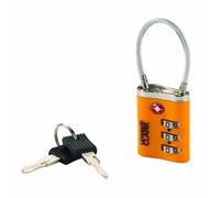 Lewis N Clarks Travel Sentry Cable Lock mit Keys Gepäckschloss, Orange