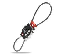 Lewis N Clarks Travel Sentry Lockdown Triple Security Lock, Black Gepäckschloss, Schwarz