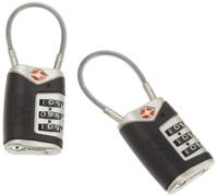 Lewis N Clarks Travel Sentry Piston Key Lock Gepäckschloss, Silber