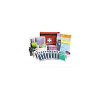 Lewis-Plast Premium 92 Piece First Aid Kit - Safety Essentials for Travel, Car, Home, Camping, Work, Hiking & Holiday Red, Small
