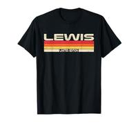 Lewis Surname Birthday Family Reunion 80s 90s Sunset T-Shirt