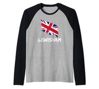 Lewisham Great Britain Flag British Heritage & English Pride Raglan Baseball Tee