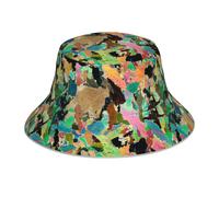 (Lewisian Gneiss (Hornblendite From Avernish, Scotland), Rock Thin Section Microscope Photo Geology G) Bucket Hat Reversible Reflective for Men Women - UV50+ Sun Protection Double-Sided Fishing Hat wi