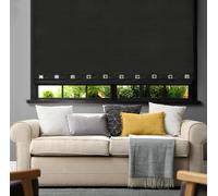 Lewis's Colorado Eyelet Roller Blinds - Black - 60x165 cm | TJ Hughes