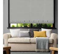 Lewis's Colorado Eyelet Roller Blinds - Grey - 90x165 cm | TJ Hughes