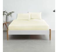 Lewis's Non-Iron Percale Sheet Range - Cream - Single Fitted | TJ Hughes