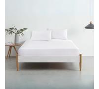 Lewis's Non-Iron Percale Sheet Range - White - Housewife Pillowcase Pair | TJ Hughes