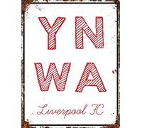 Lewistons-Of-London Liverpool YNWA Anfield LFC Football Inspired Vintage Retro Man Cave Bar Pub Shed Novelty Gift Tin Wall Décor Metal Sign